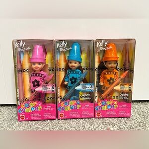 2003 Barbie Kelly Club Color dolls - Kelly, Jenny & Deidre